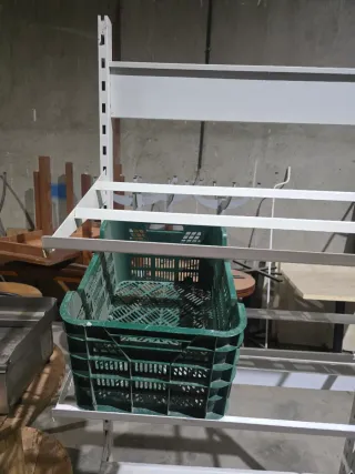 Estantería Frutera Panadera Metálica Blanca