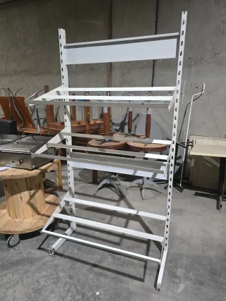 Estantería Frutera Panadera Metálica Blanca