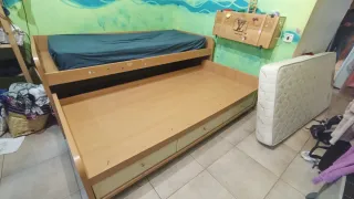 Cama nido con cajones juvenil madera