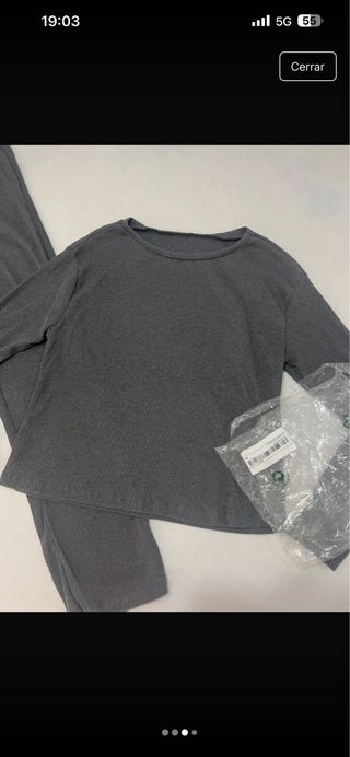 Conjunto gris sin estrenar talla m