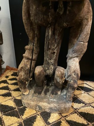 Figura Arte Africano Madera Tallada