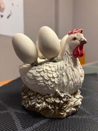 Set de untadores gallina con huevos