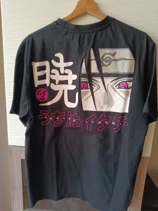 Camiseta Negra Anime Itachi Akatsuki