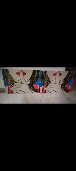 Cuadros decorativos mujer pop art
