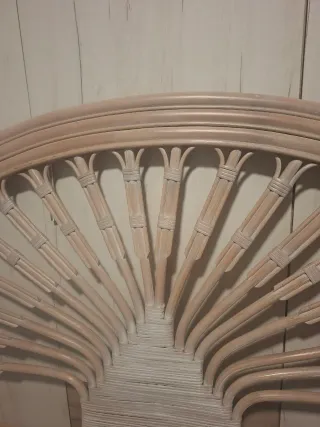 Cabezal de cama bambú y ratán