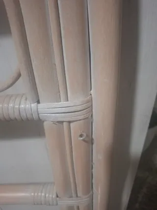 Cabezal de cama bambú y ratán