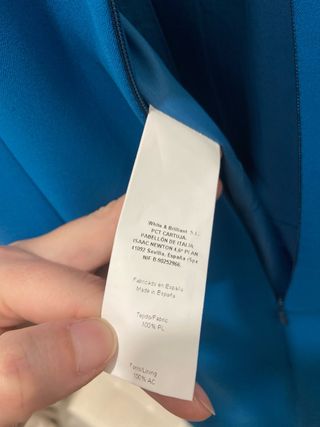 Vestido midi Victoria azul