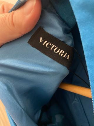 Vestido midi Victoria azul