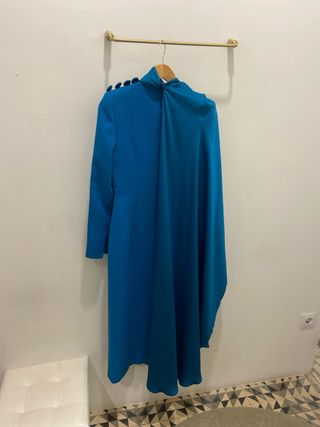 Vestido midi Victoria azul