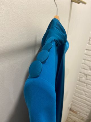 Vestido midi Victoria azul