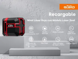 Nivel Láser Rojo 35m Nuevo