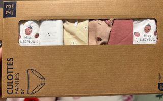 Lote 14 bragas niña Kiabi Talla 2-3 años