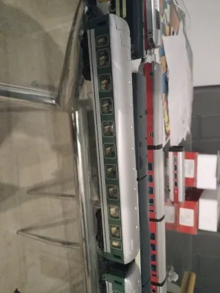 2 Locomotoras Americanas H0 + 3 Vagones,nuevas