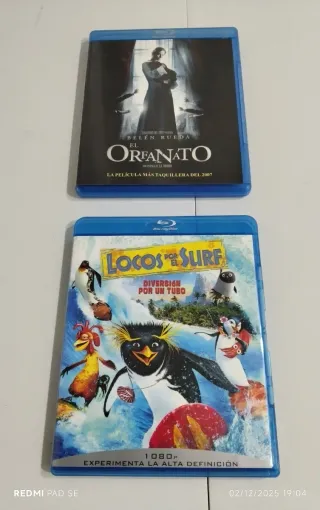 Blu-ray El Orfanato y Locos por el Surf