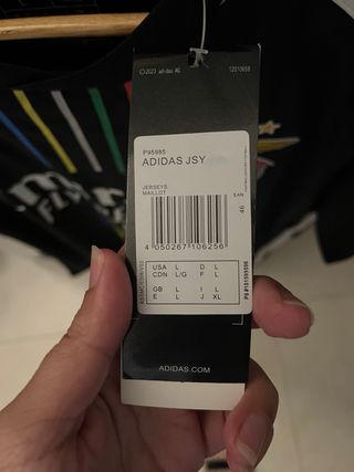 Camiseta Adidas Negra Talla L