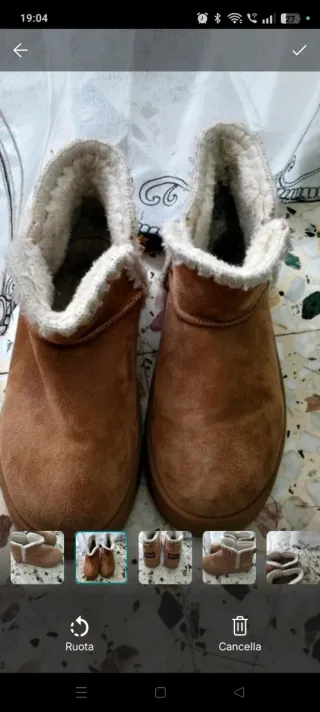 Stivaletti scamosciati marroni