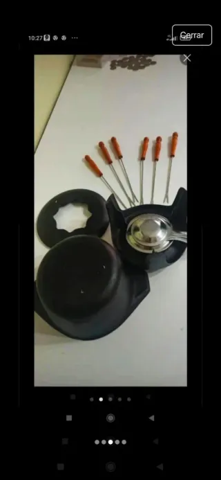 Set Fondue Hierro Fundido 6 Personas