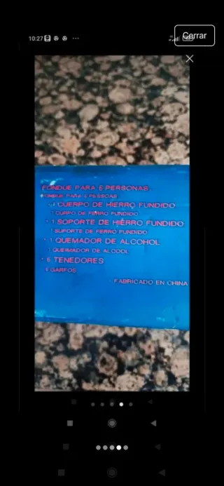 Set Fondue Hierro Fundido 6 Personas