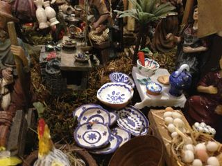 Belén 300 piezas resina 12 cm