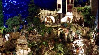 Belén 300 piezas resina 12 cm