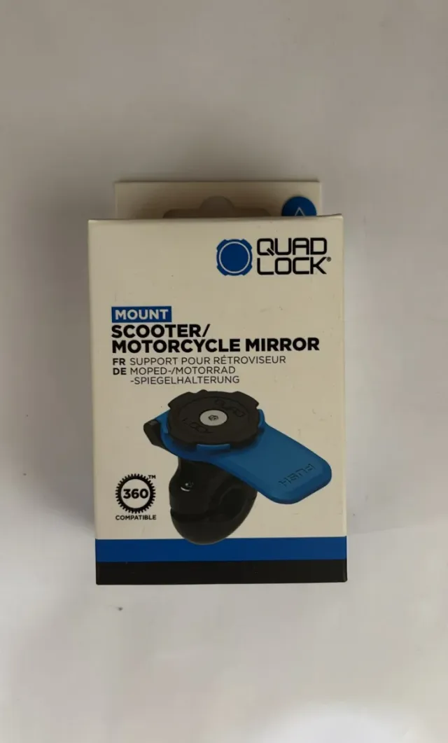 Suporte Quad Lock para Espelho de Moto e Scooter