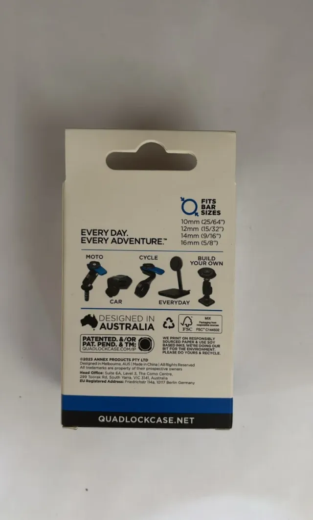 Suporte Quad Lock para Espelho de Moto e Scooter