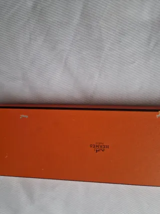 Corbata Hermes Seda Roja Dibujo Hípica