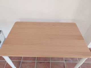 Mesa Danderyd Ikea Roble/Blanco 130x80