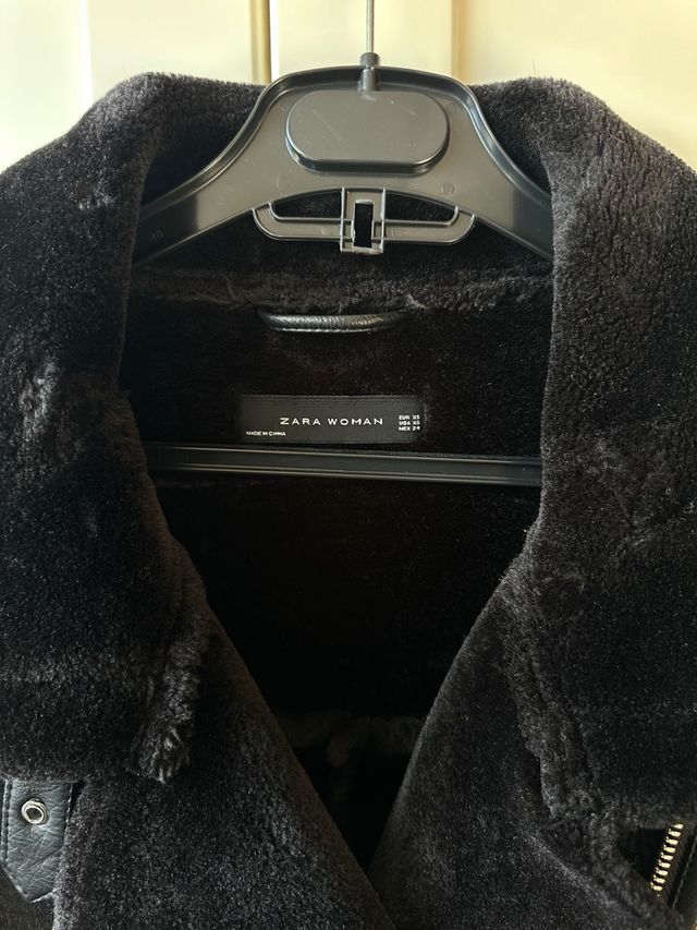 Chaqueta Biker Zara Piel Negra