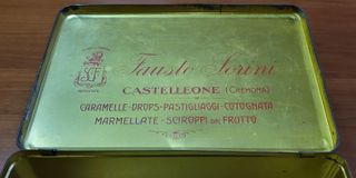 Rara Scatola Latta Vintage Fausto Sorini