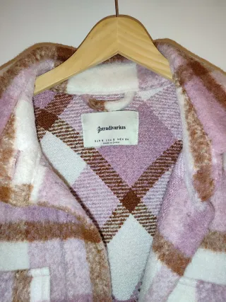 Sobrecamisa cuadros Stradivarius Talla M