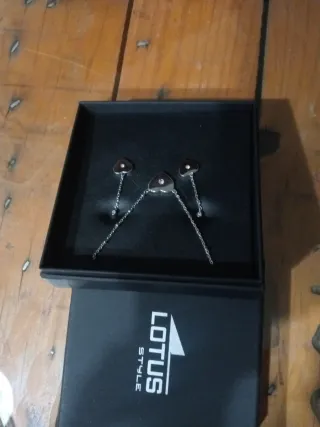 Conjunto Lotus Style Corazón Plata