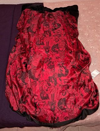 Abrigo Desigual Negro Encaje Talla XL