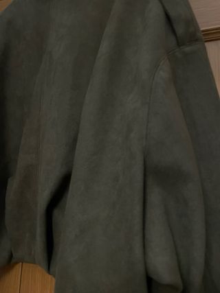 Chaqueta oversize ante verde