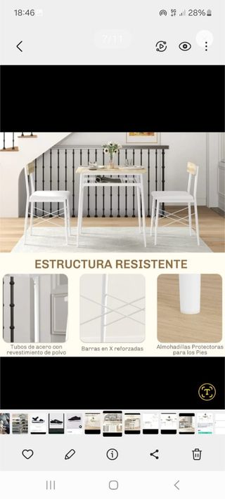 Conjunto mesa y sillas nuevo
