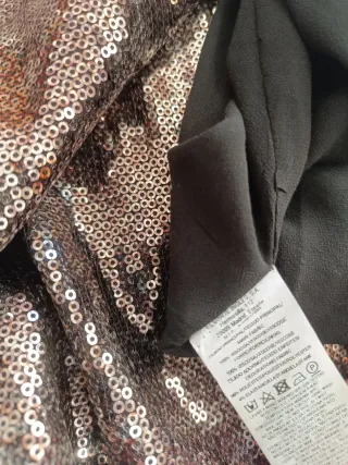 Blusa lentejuelas efecto piel serpiente