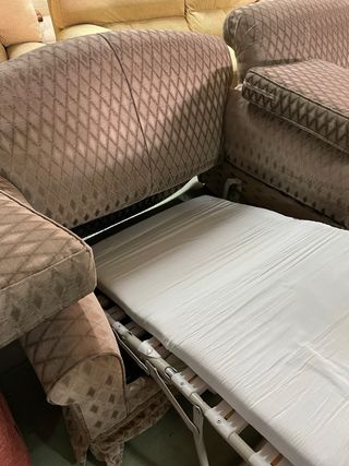 Sofá Cama Beige 2 Plazas