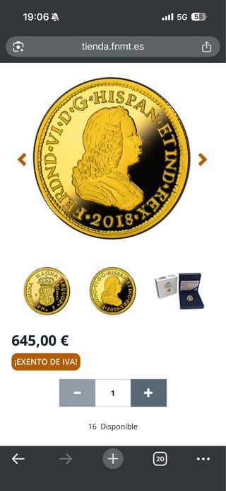 1 moneda completa de la fábrica moneda y timbre