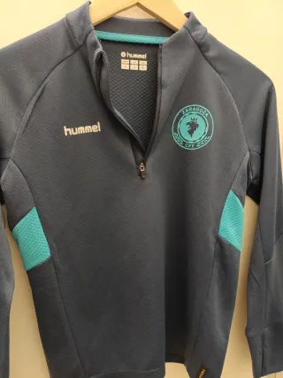 Sudadera Hummel Media Cremallera Gris/Turquesa Tal