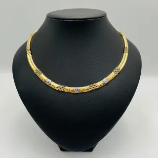 Gargantilla Bismark Medusa Bicolor 18K