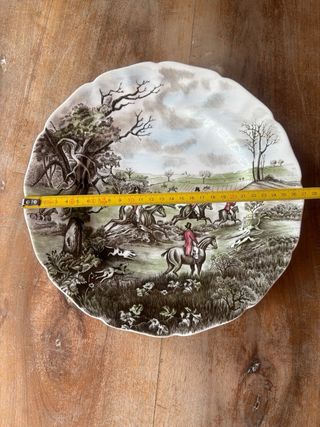 Set 4 piatti porcellana Tally Ho caccia