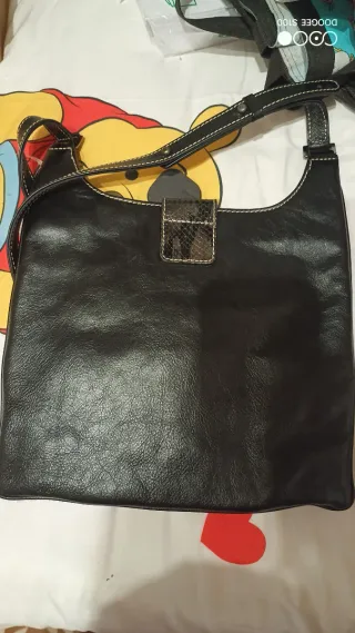 Bolso Tous Piel Negro y Marrón