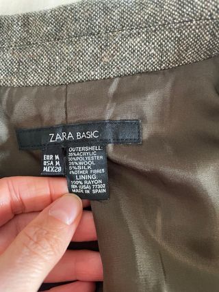 Giacca Zara Basic verde oliva taglia M