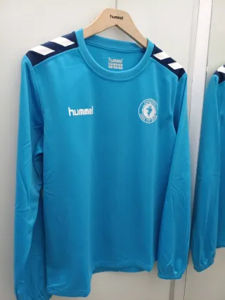 Sudadera Hummel azul con logo