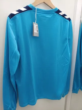 Sudadera Hummel azul con logo