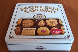Scatola Latta Pasticceria Saronno Vintage