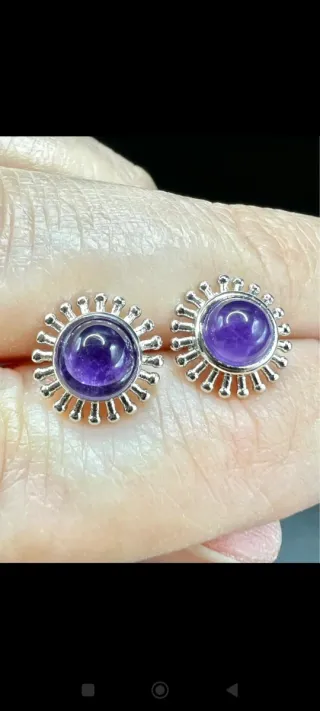 Pendientes Plata 925 Amatista