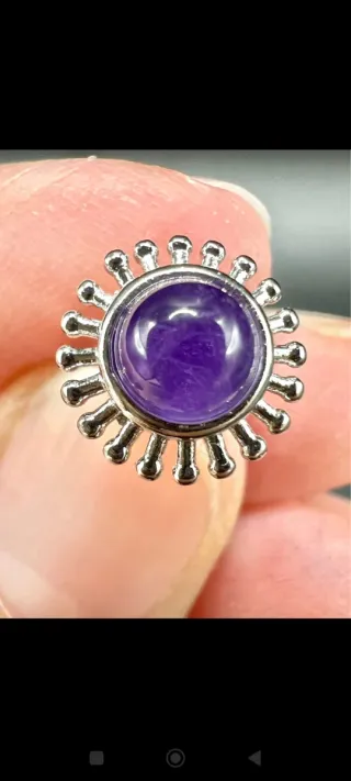 Pendientes Plata 925 Amatista