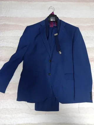 Traje chaqueta azul hombre talla 48
