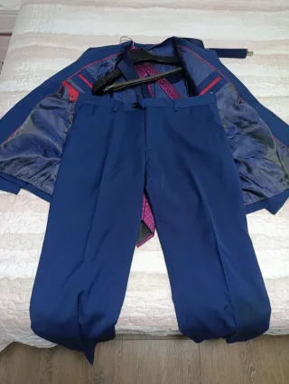 Traje chaqueta azul hombre talla 48